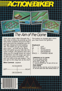 Action Biker Commodore 64 box art